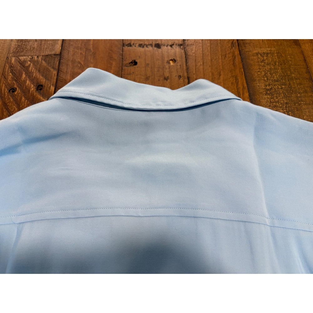 Cuts Clothing Mens XL Light Blue Short Sleeve Camp Collar Button Down Shirt - Picture 5 of 10